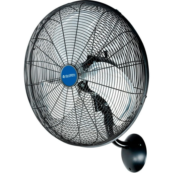 Global Industrial 20" Industrial Wall Mounted Oscillating Fan, 5,250 CFM, 1/6 HP