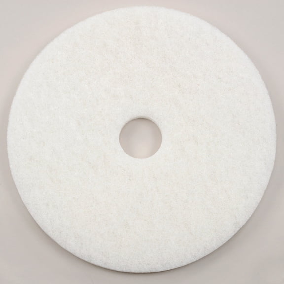 Global Industrial 20" White Polishing Pad, 5/Case, 401220