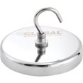 thumbnail image 1 of Global Industrial 320757 20 lbs Pull Ceramic Magnetic Hook, Silver - Pack of 6, 1 of 1