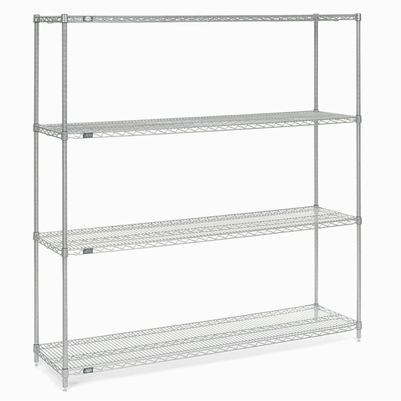 Global Industrial 21608C Nexel Chrome Wire Shelving, 60 x 21 x 86 in.