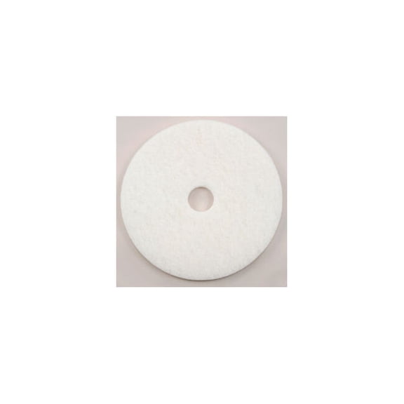 Global Industrial 22"" Polishing Pad White 5 Per Case