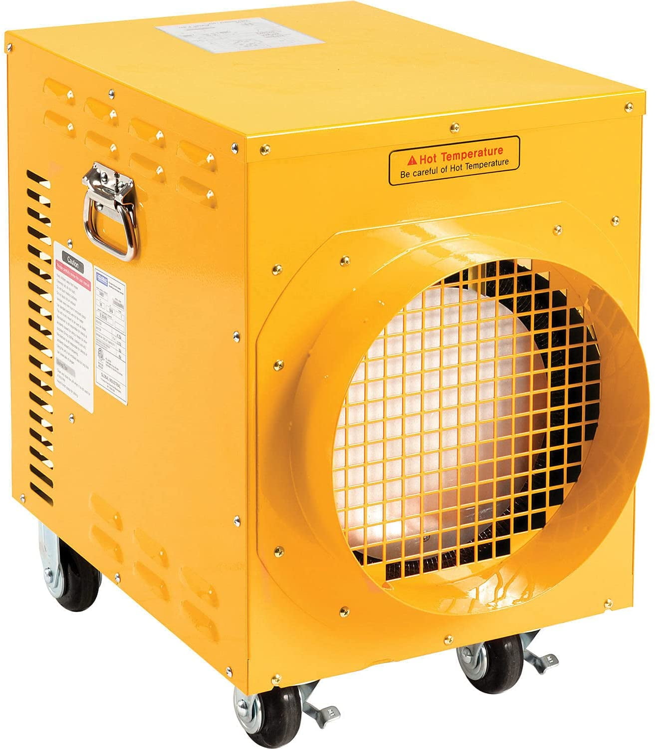 10.2 KW Portable Electric Heater, 240V, Single Phase, Yellow