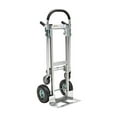 thumbnail image 1 of Global Industrial 241664 Best Value Junior Aluminum 2-in-1 Convertible Hand Truck with Pneumatic Wheels, Gray, 1 of 7