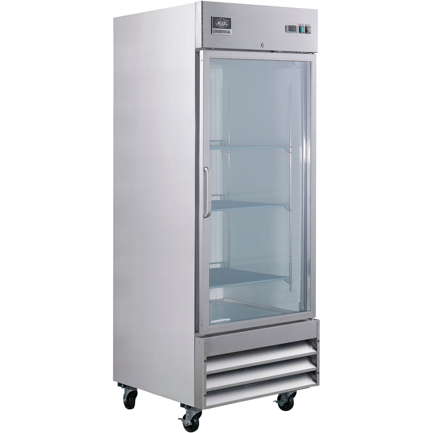 Global Industrial 243218 Nexel Reach in Refrigerator - 1 Glass Door 23 cu. ft.