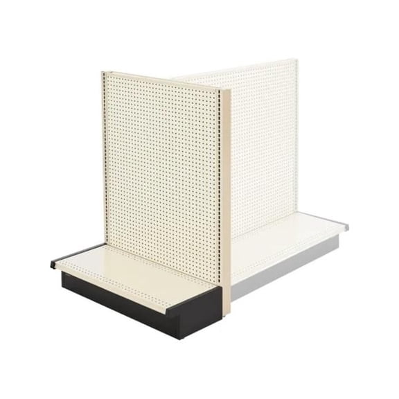 Global Industrial 243472 Gondola Shelving End Cap, 36 W x 19 D x 72 H in. - Beige