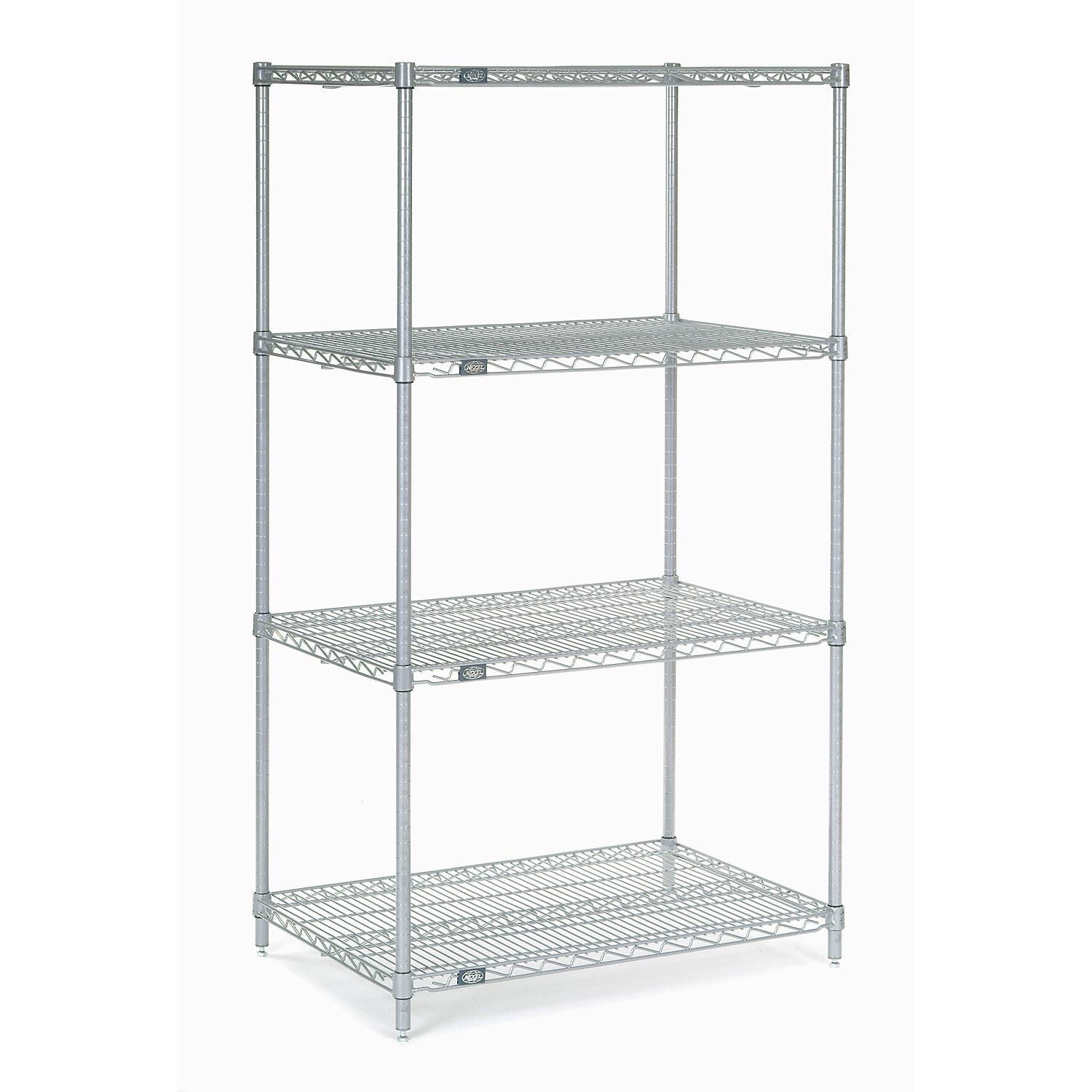 Global Industrial 24366C Nexel Chrome Wire Shelving, 36 x 24 x 63 in. - NSF Certified
