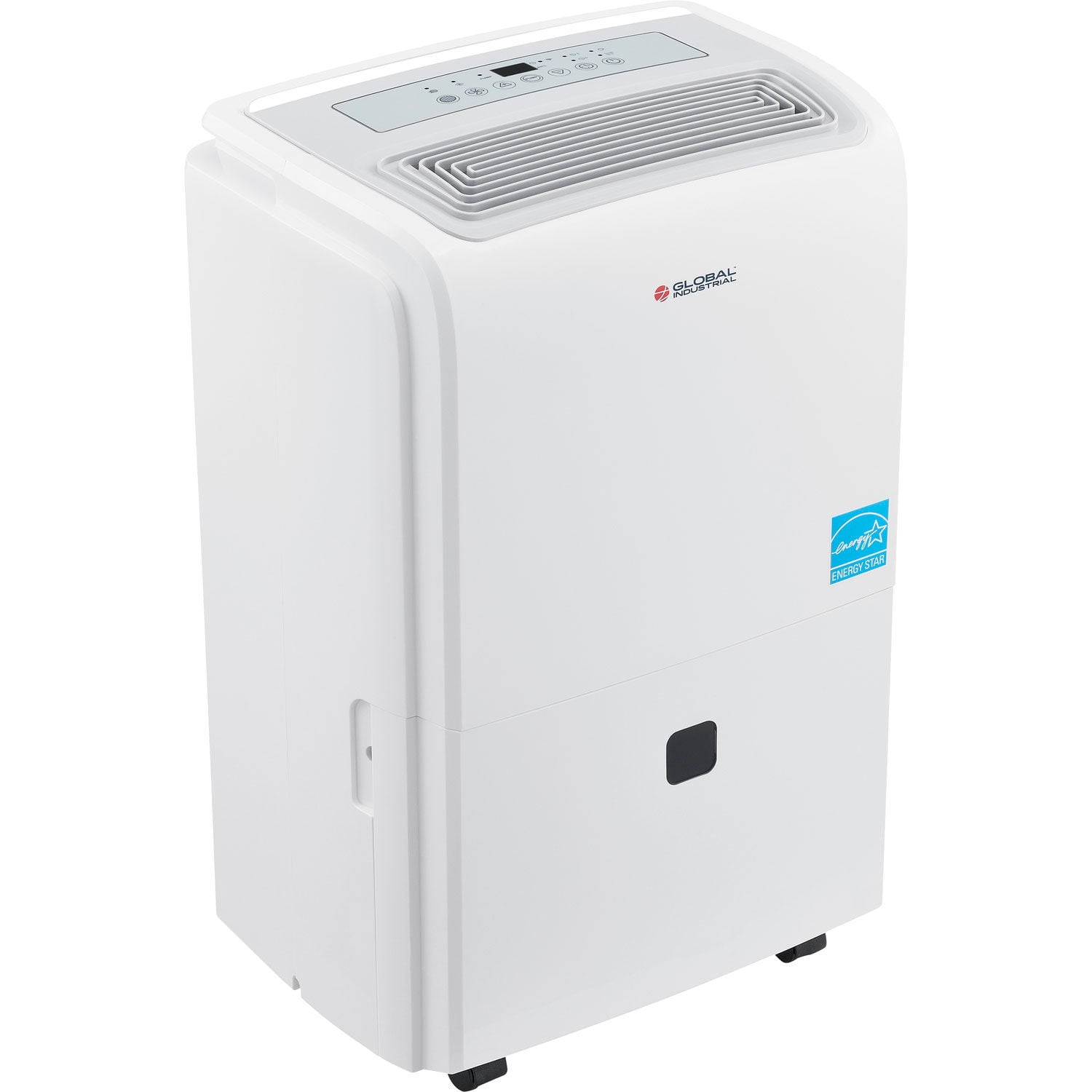 White Portable Dehumidifier with Pump and Wi-Fi, Energy Star 50 Pint