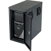 Global Industrial Computer CPU Side Cabinet with Front/Rear Doors and 2 Exhaust