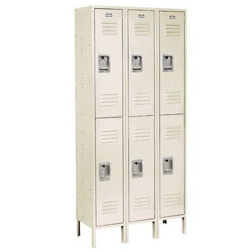 Infinity Locker Global Industrial 254124TN 12 x 12 x 36 in. Double Tier Infinity Locker ...