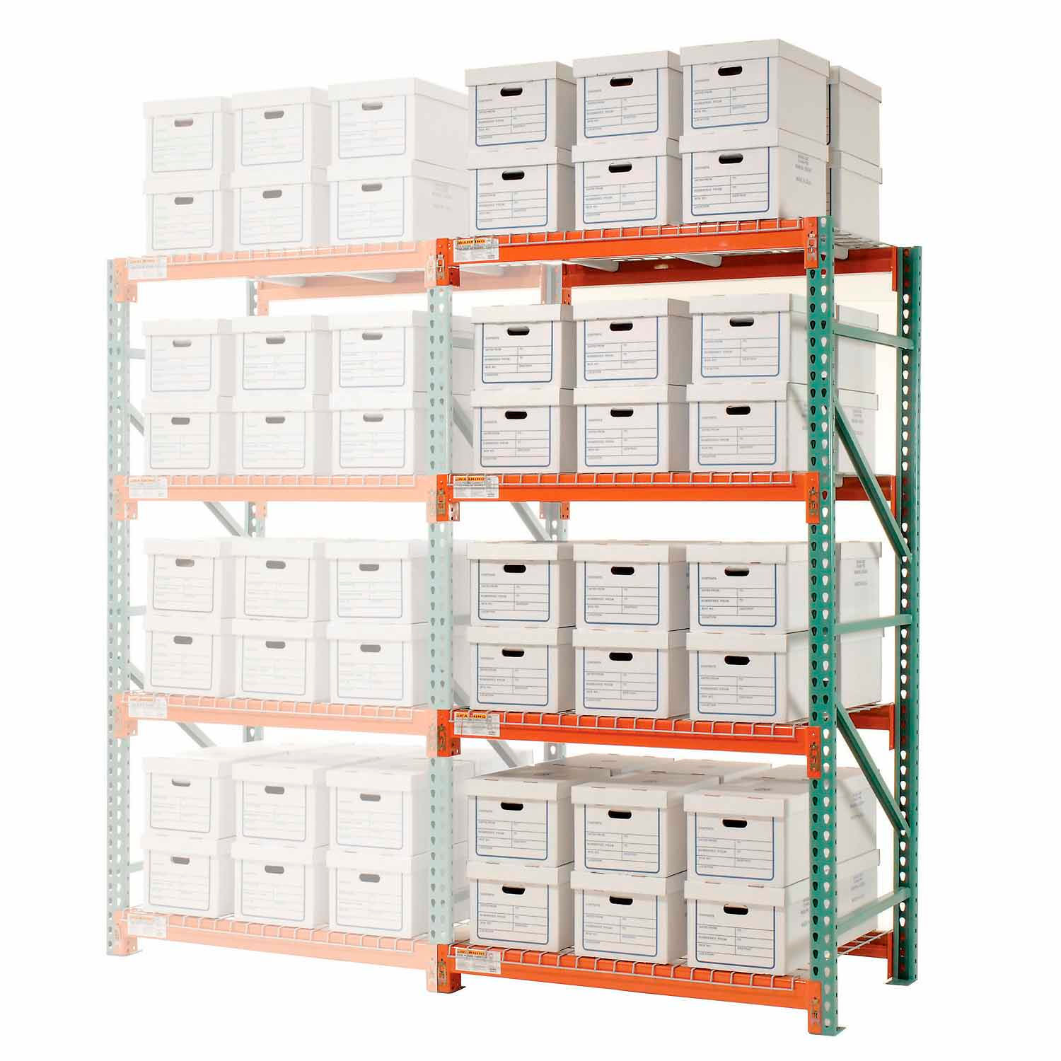 Legal Rack Global Industrial Record Storage Rack Add-On Letter Legal 48