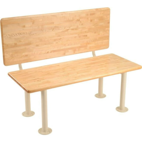 Global Industrial 269860 ADA Locker Room Bench - Hardwood 48 x 20 x 17.25 in.
