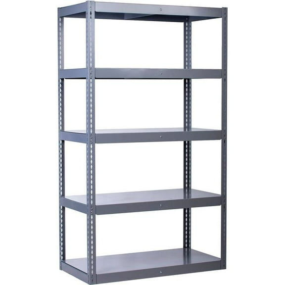 Global Industrial 272115 5 Shelf - High Capacity Boltless Shelving - Steel Deck - Starter - 36 x 18 x 96 in.