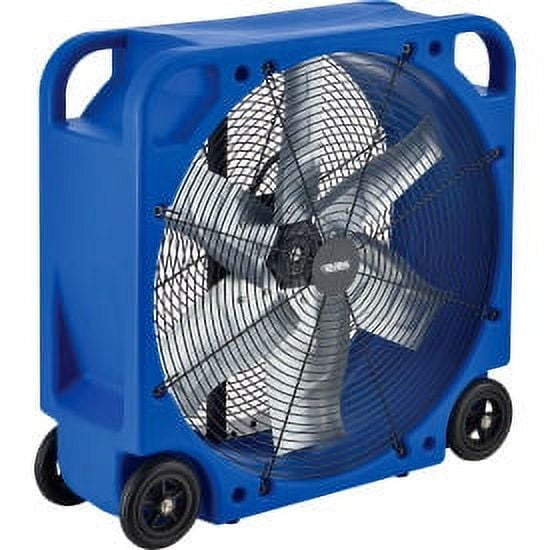 Hyper Tough 1 HP 3-Speed Utility Fan, Air Mover, Floor Carpet Dryer with  25Ft Powercord, Black