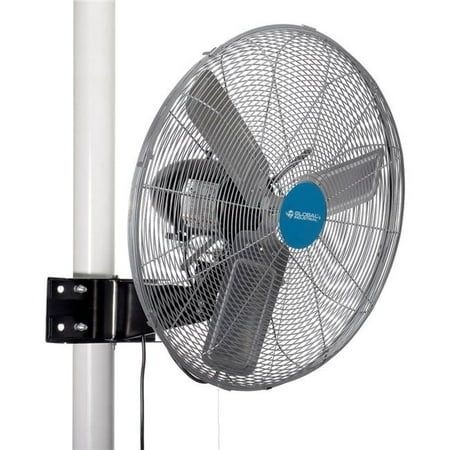 Global Industrial 293157 24 in. Deluxe Oscillating Fan Pole or Column Mount 8650 CFM 0.5 HP