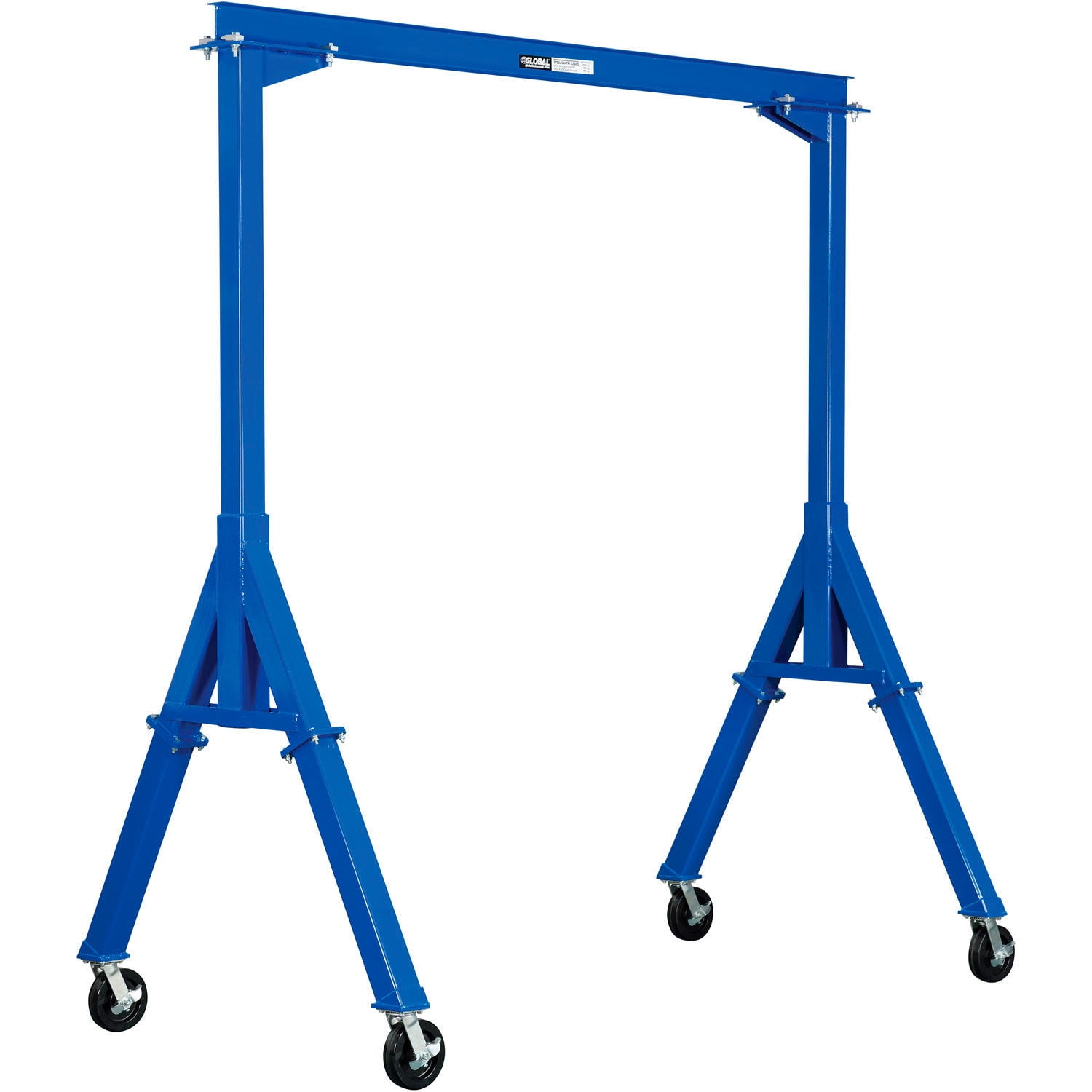 Global Industrial 298603 2000 lbs Fixed Height Steel Gantry Crane - 10 x 10 ft.