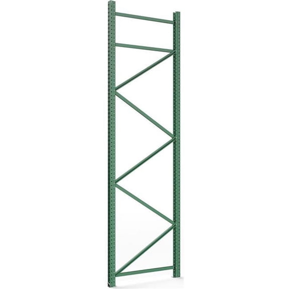 Global Industrial 298692 Bolted Pallet Rack Upright Frame - 42 x 144 in. - Green