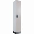 thumbnail image 1 of Global Industrial 299250 1-Tier 1 Door Digital Wood Locker - 12 x 15 x 72 in. - Gray - Assembled, 1 of 1