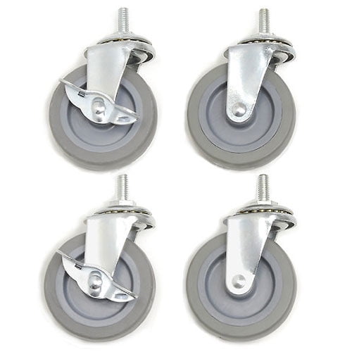 Global Industrial 3" Swivel Caster Set, 2 Locking