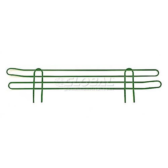 Global Industrial 30"W x 4"H Wire Ledge, Green Epoxy Finish