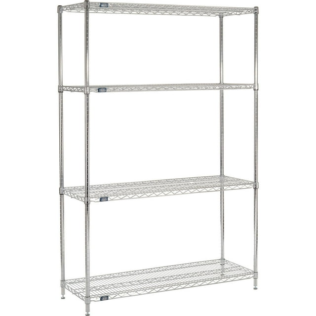Global Industrial 30487ESD5 Nexel 5 Shelf Chrome ESD Wire Shelving Unit ...