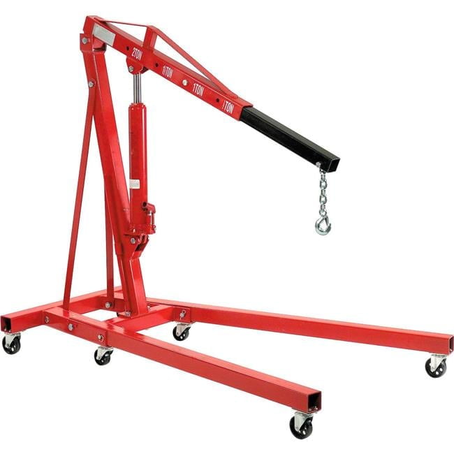 Global Industrial 316106 4000 lbs Folding Floor Crane with Telescopic Boom