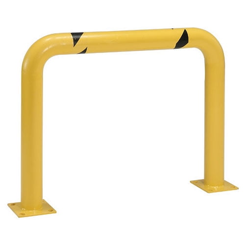 Global Industrial 337323R 24 x 48 in. Machinery Round Guard, Yellow