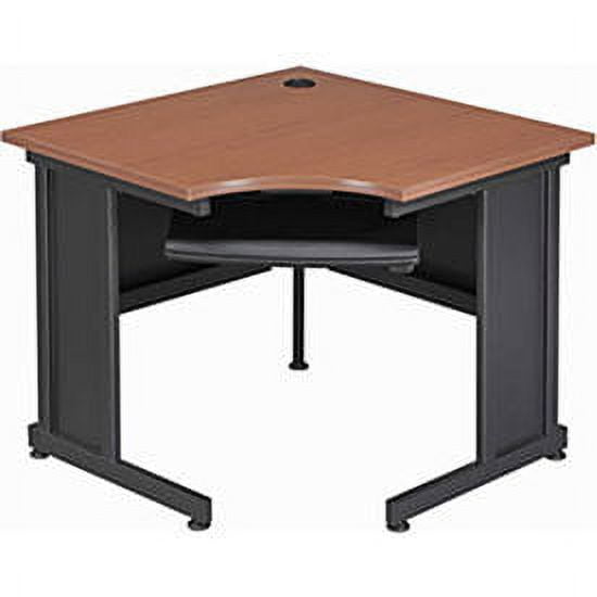 Global Industrial 36"W Corner Desk - Cherry Finish Top - Walmart.com