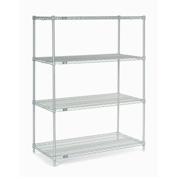 Global Industrial 36486C Nexel Chrome Wire Shelving, 48 x 36 x 63 in.