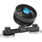 Global Industrial 800510 4.5 in. Magnetic Forklift Fan 119 CFM 12V 2 Speed