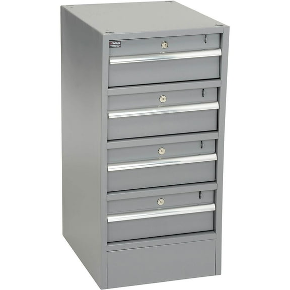 Global Industrial 4 Drawer Workbench Pedestal W/Built-In Base