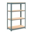 thumbnail image 1 of Global Industrial B2297552 Heavy Duty Shelving with 4 Shelves & Wood Deck - Gray - 36 x 24 x 72 in., 1 of 2