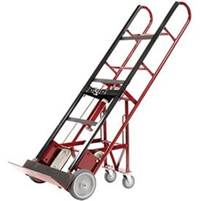 Red 4-Wheel Professional Appliance Hand Truck with Strap