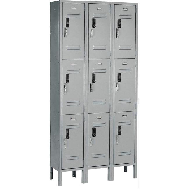 Global Industrial 413245 3-Tier 9 Door Digital Locker - 36 x 15 x 78 in ...