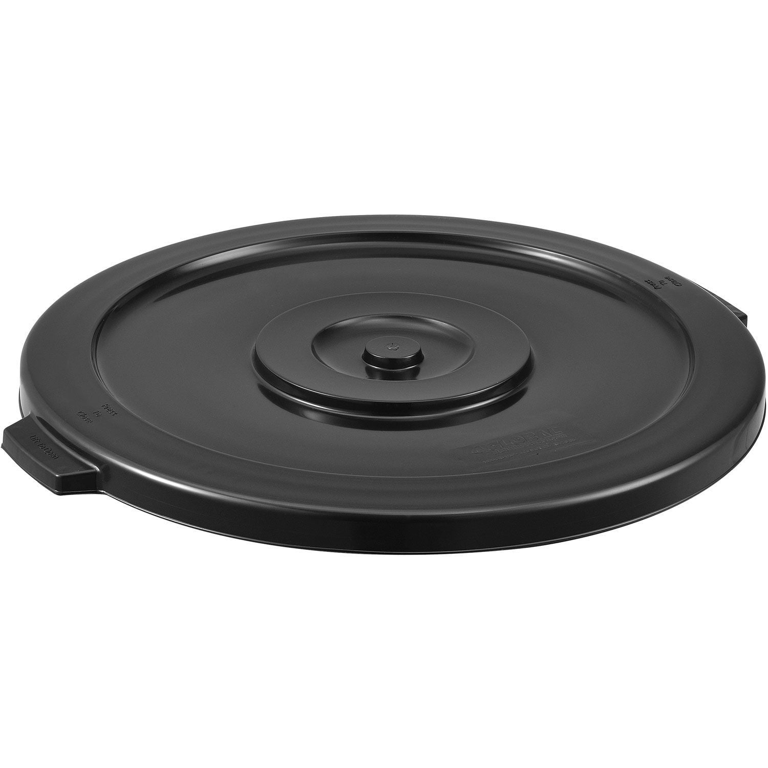Global Industrial 44 Gallon Garbage Can Lid, Black