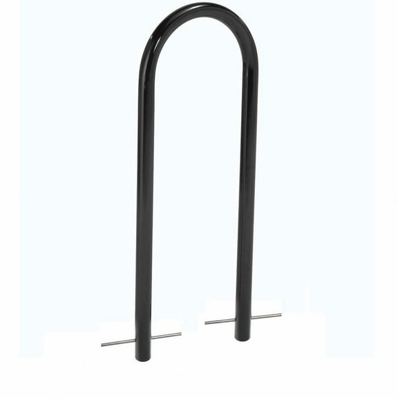 Global Industrial U-Rack Bike Rack 2-Bike Capacity Below Ground Mount Black