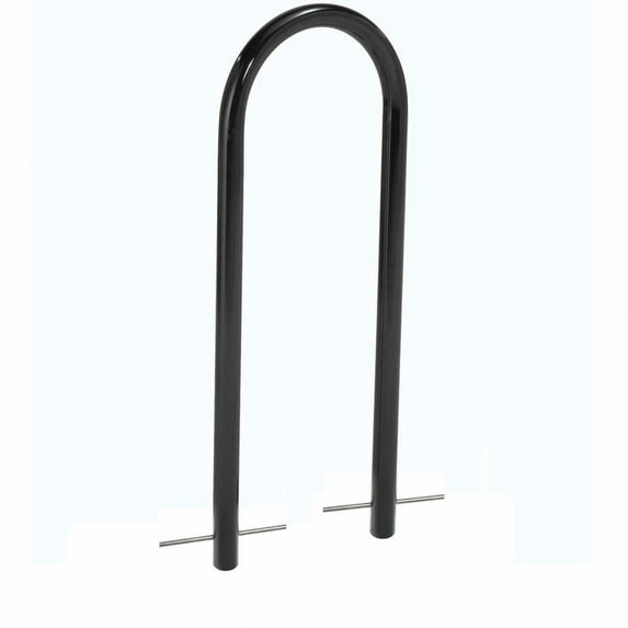 Global Industrial U-Rack Bike Rack 2-Bike Capacity Below Ground Mount Black