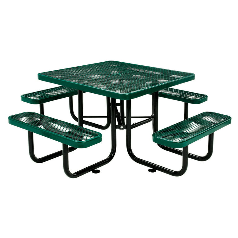 46 Square Expanded Metal Portable Table