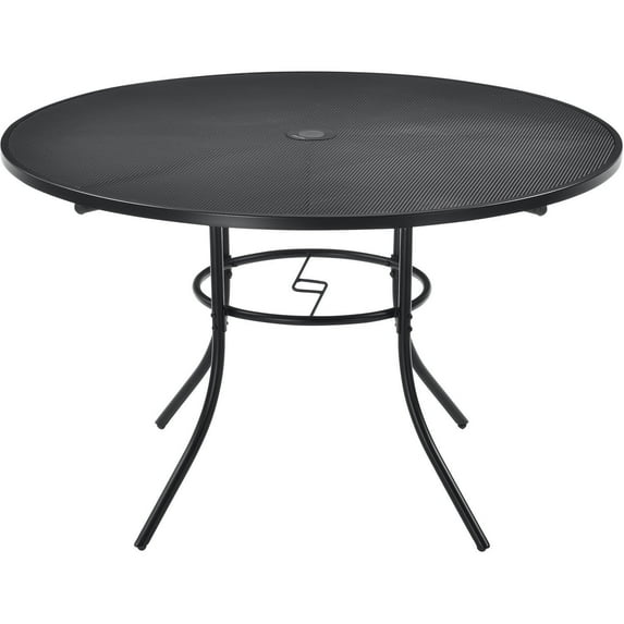 Global Industrial 48" Round Outdoor Steel Mesh Cafe Table, 29"H