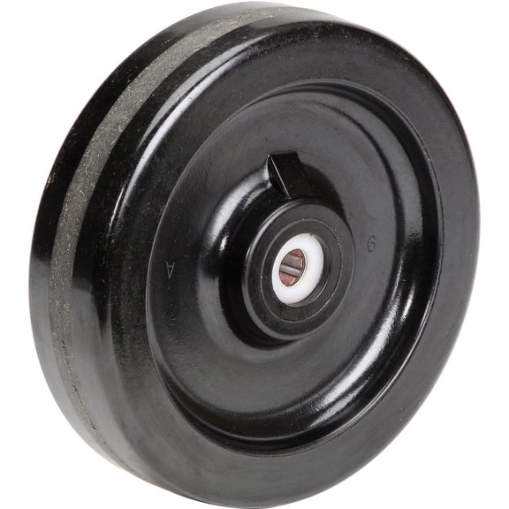 Global Industrial 8"" x 2"" Molded Plastic Wheel - Axle Size 5/8""