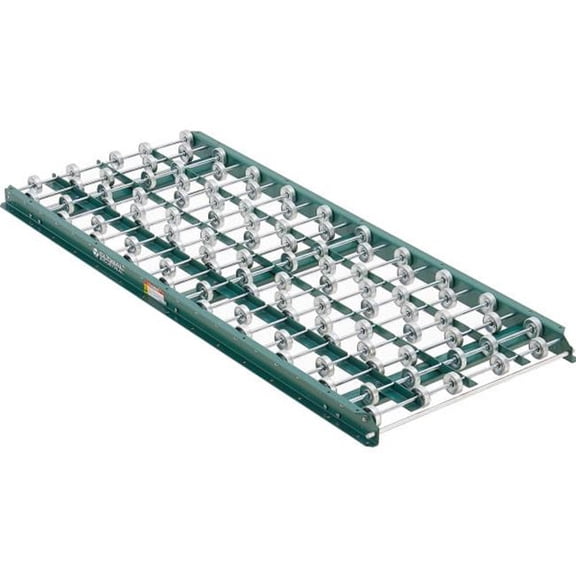 Global Industrial 293293 5 ft. Steel 1300 lbs Cap 12 WPF 24 Gravity Skate Wheel Conveyor