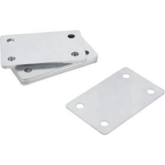Global Industrial 413360 5 x 8 in. Pallet Rack Shims, Gray - 10 per Pack