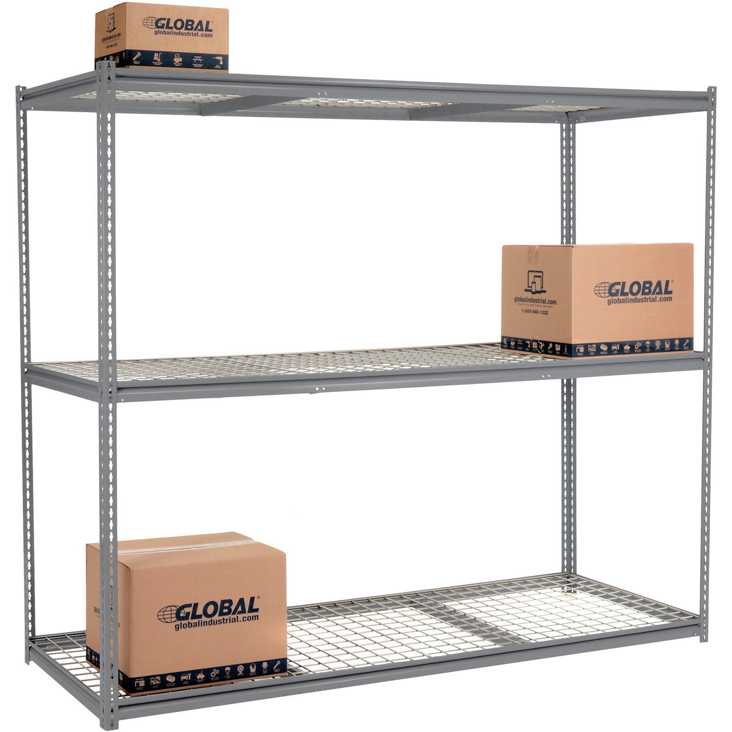 Starter Racking Global Industrial 580959GY 96 x 96 x 24 in. High Capacity 3 Levels ...