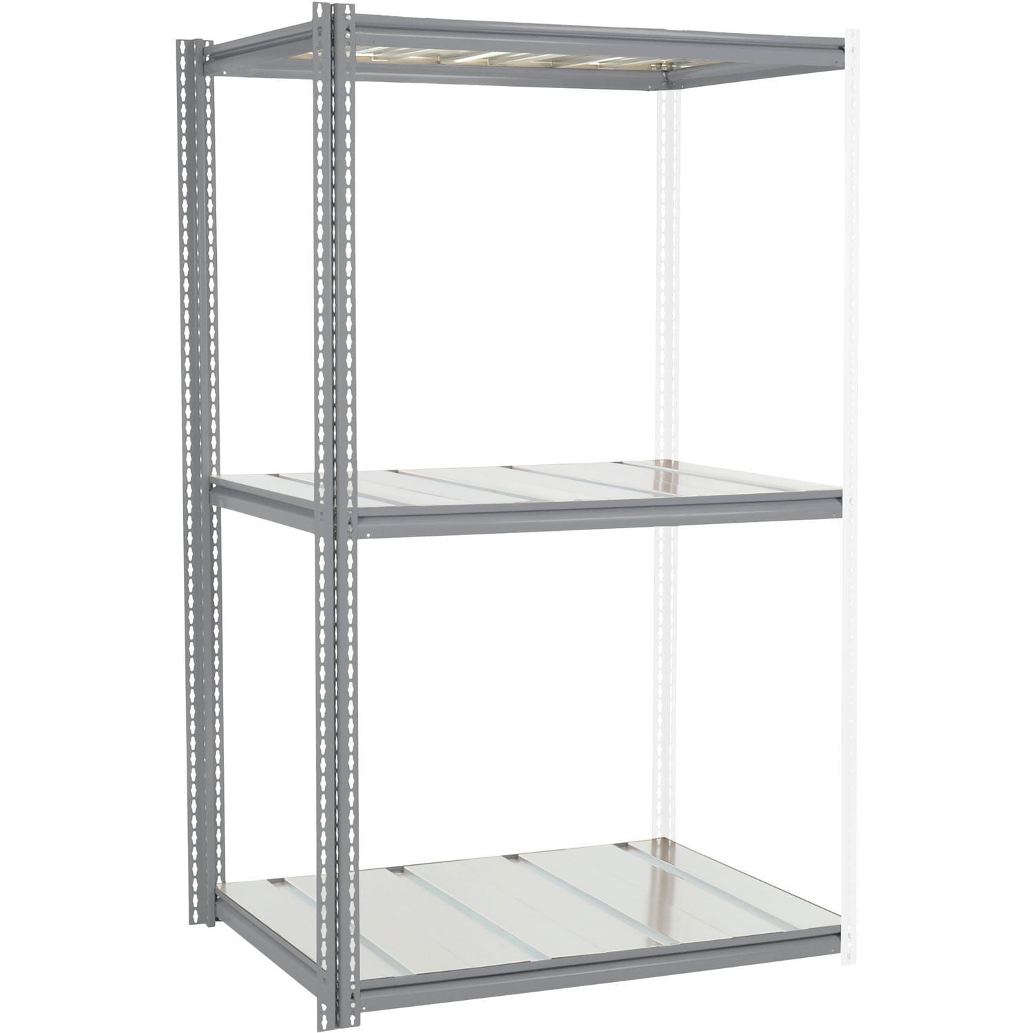 Global Industrial 581011GY 84 x 48 x 36 in. High Capacity 3 Levels Add ...