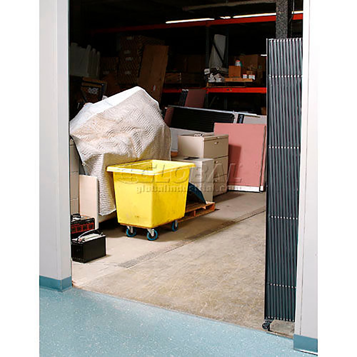 Global Industrial 6-1/2'W Single Folding Security Gate, 8'H