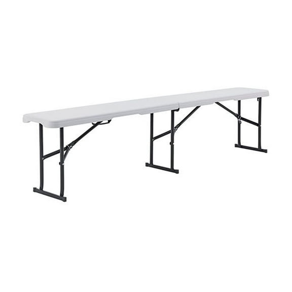 Global Industrial 6' Fold In Half Bench, White
