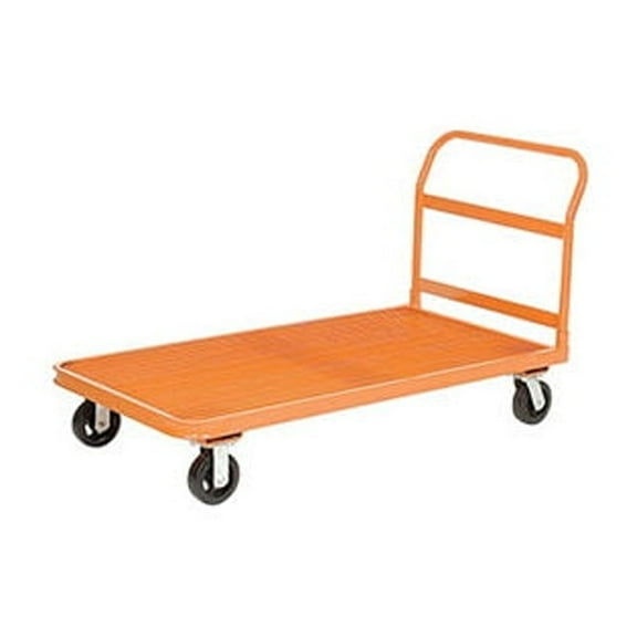 Depot Platform Truck, 4 Wheel, Steel Grating Deck, 60 x 30, 2000 Lb. Capacity