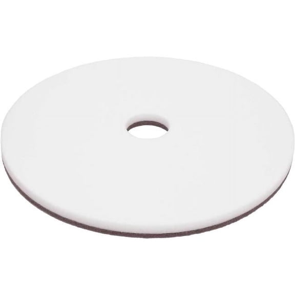 Global Industrial 641398 18 in. Floor Pad - White - 5 Per Case