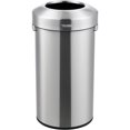 thumbnail image 1 of Global Industrial Stainless Steel Round Open Top Trash Can 16 Gallon, 1 of 7