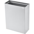 thumbnail image 1 of Global Industrial Stainless Steel Wall Mount Trash Can 6-2/5 Gallon, 1 of 4