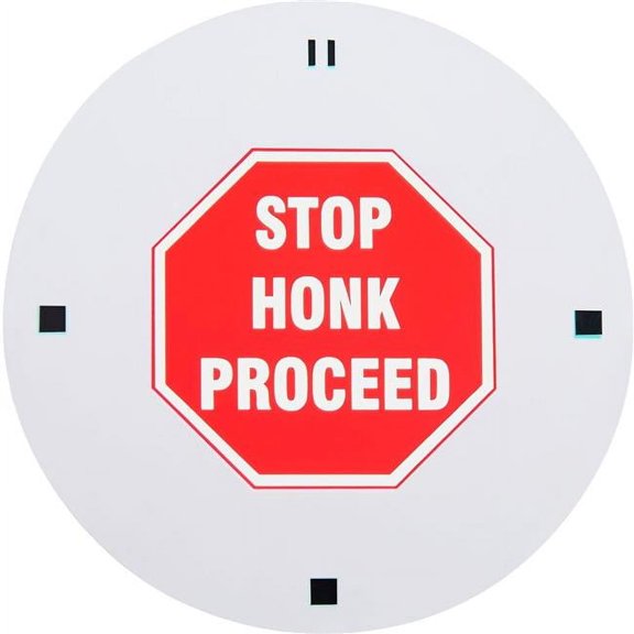 Global Industrial 641660 LED Sign Projector Lens - Stop Honk Proceed